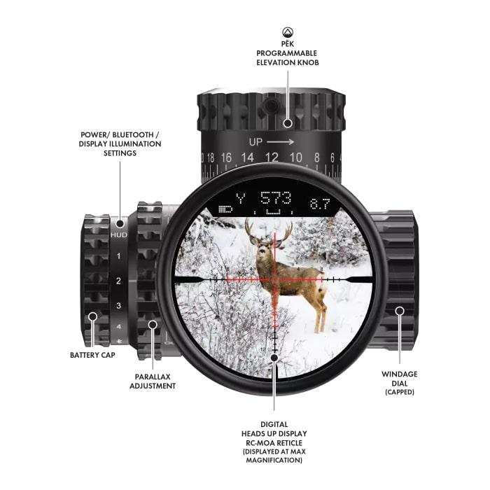 Burris Veracity PH Rifle Scope 4-20x50 30mm FFP RC MOA Illum. Black Picture of Burris Company Inc. Veracity PH 4-20x50 FFP Illum. Scope