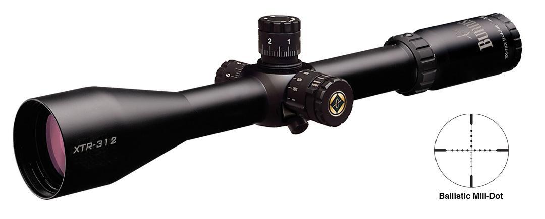 BLEMISHED Burris 3-12x50mm Xtreme Tactical Scope Mil-Dot Reticle Matte Side PA