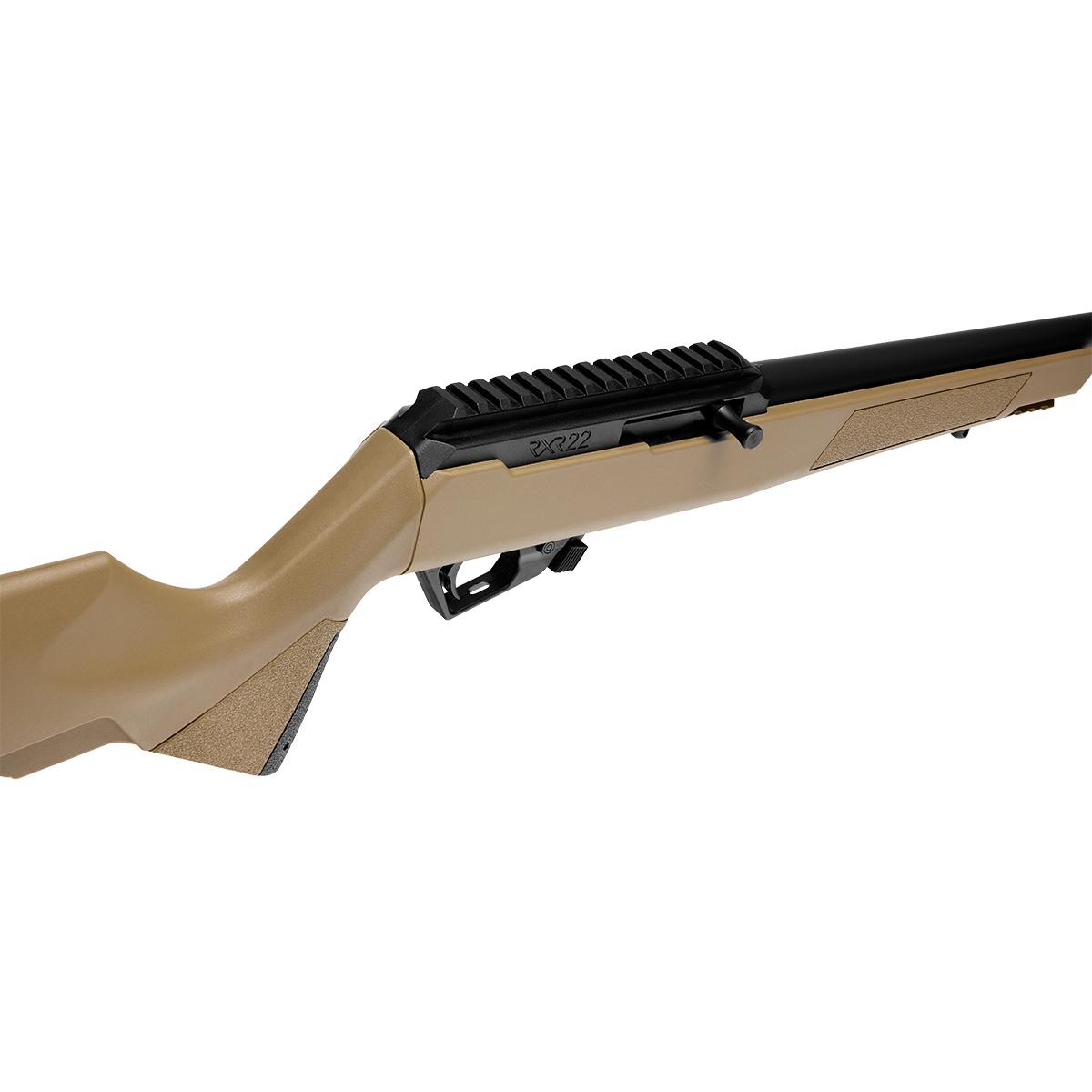 Savage Arms RXR22 Semi-Auto Rifle.22 LR 10rd Magazine 16.5'' Threaded Barrel FDE Polymer Stock Picture of Savage Arms Savage Arms RXR22 .22LR Semi-Auto 16.5'' Threaded Barrel 10Rd Mag FDE