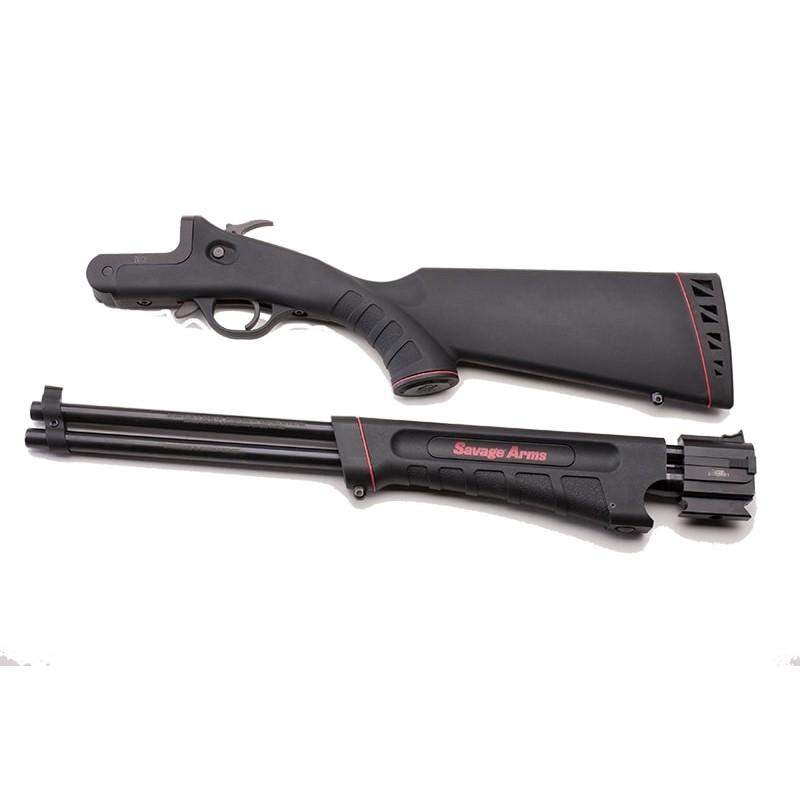 Savage Arms 42 Takedown Rifle/Shotgun 22 WMR/.410 ga Single Shot 20" Barrel Black Picture of Savage Arms SAVAGE 42 TAKEDOWN 22 WMR/410 20IN BBL 1RD