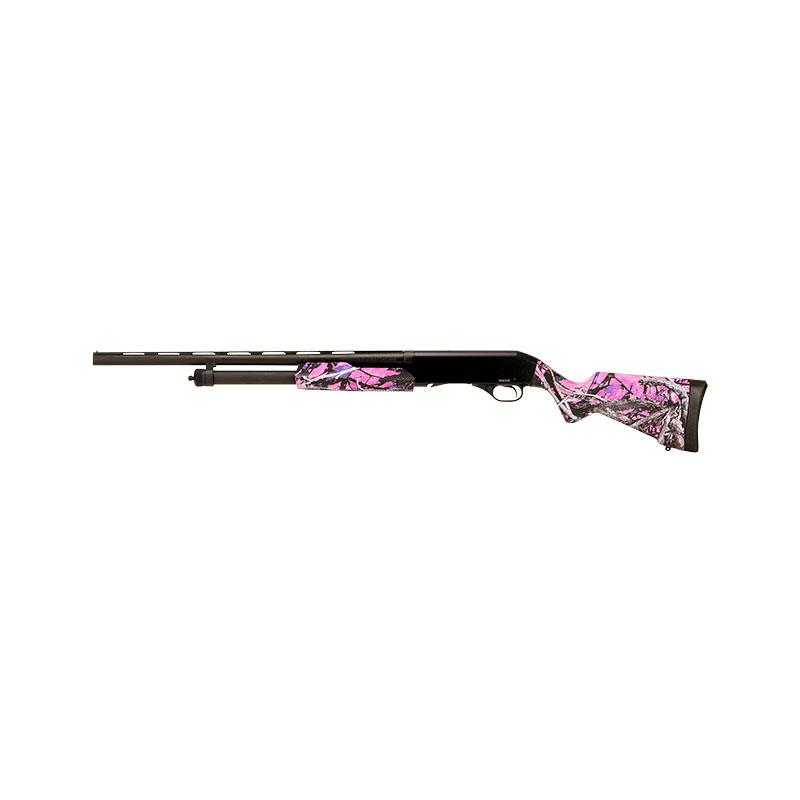 Savage Stevens 320 Field Grade Compact Muddy Girl Shotgun 20ga 3" Chamber 5rd Capacity 26" Barrel Pink Camo Picture of Savage Arms SAVAGE 320 Muddy Girl 20 GA 26IN BBL 5RD