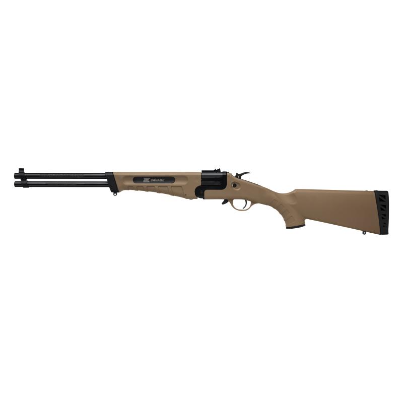 Savage 42 Takedown Rifle .22 WMR/410ga 1rd Capacity 16" Barrel FDE Stock Picture of Savage Arms SAVAGE 42 TAKEDOWN FDE 22 WMR 16'' SINGLE SHOT