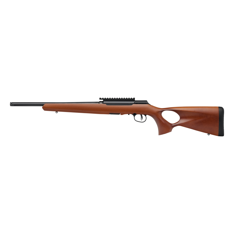 Savage Arms A22 Timber Thumbhole Rifle .22 LR 10rd Magazine 16.5" 1/2x28 Threaded Barrel Wood Picture of Savage Arms Savage A22 TIMBER THUMBHOLE 22 LR SEMI AUTO 10 RND 18''