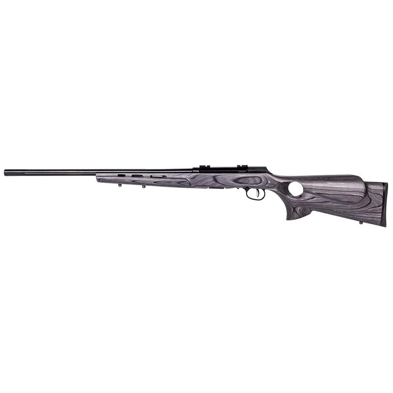 Savage Arms A17 Target Thumbhole Rifle 17 WSM 8rd Magazine 22" Barrel Grey Wood Picture of Savage Arms Savage A17 WSM Semi-Rotary Mag-Satin Fluted Brl-Grey Laminate-Accutrigger