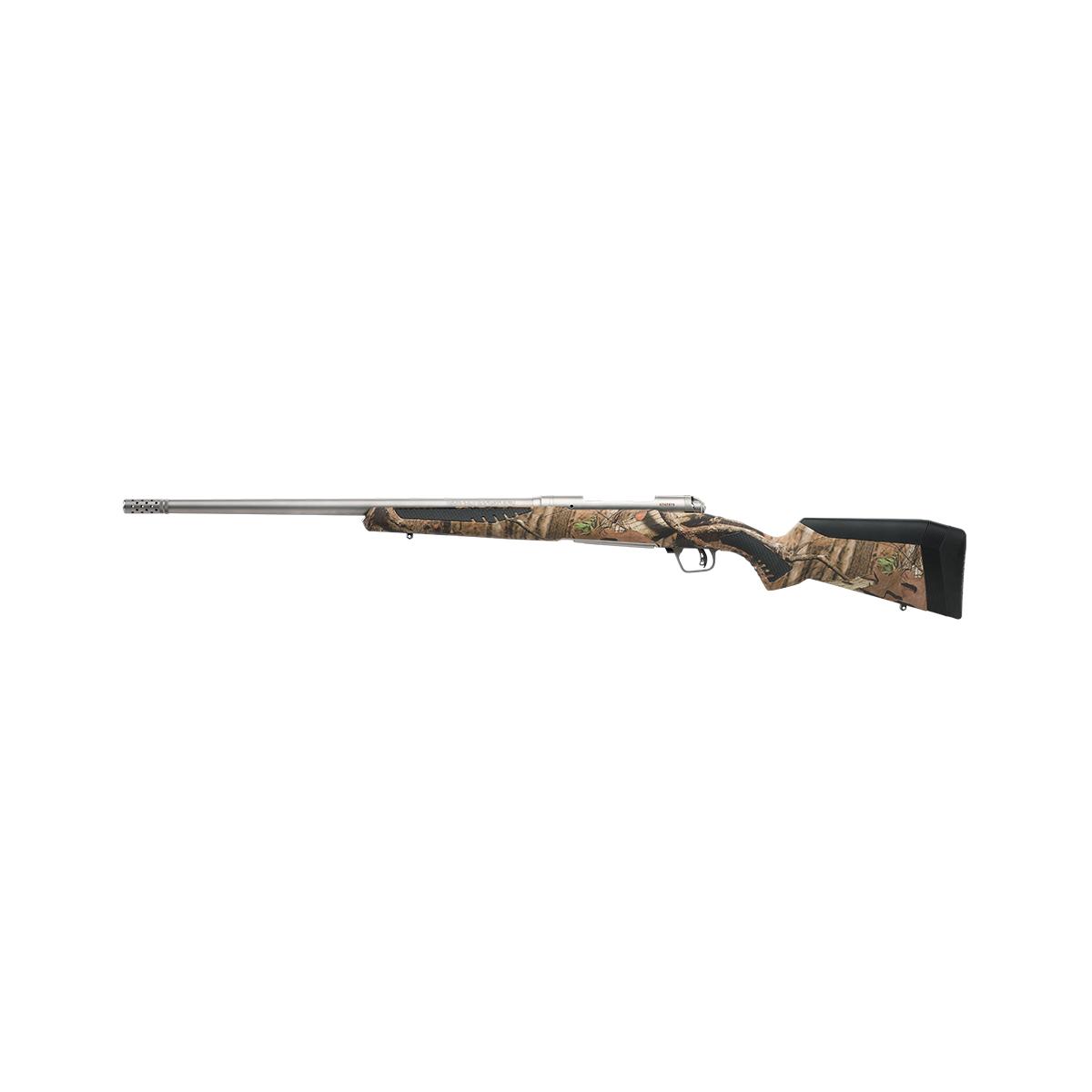 Savage 110 Bear Hunter Rifle 375 Ruger 3rd Capacity 23" Threaded Barrel Mossy Oak Break-Up Synthetic Stock Picture of Savage Arms SAVAGE 110 BEAR HUNTER 375 RUGER 23IN BBL 3RD