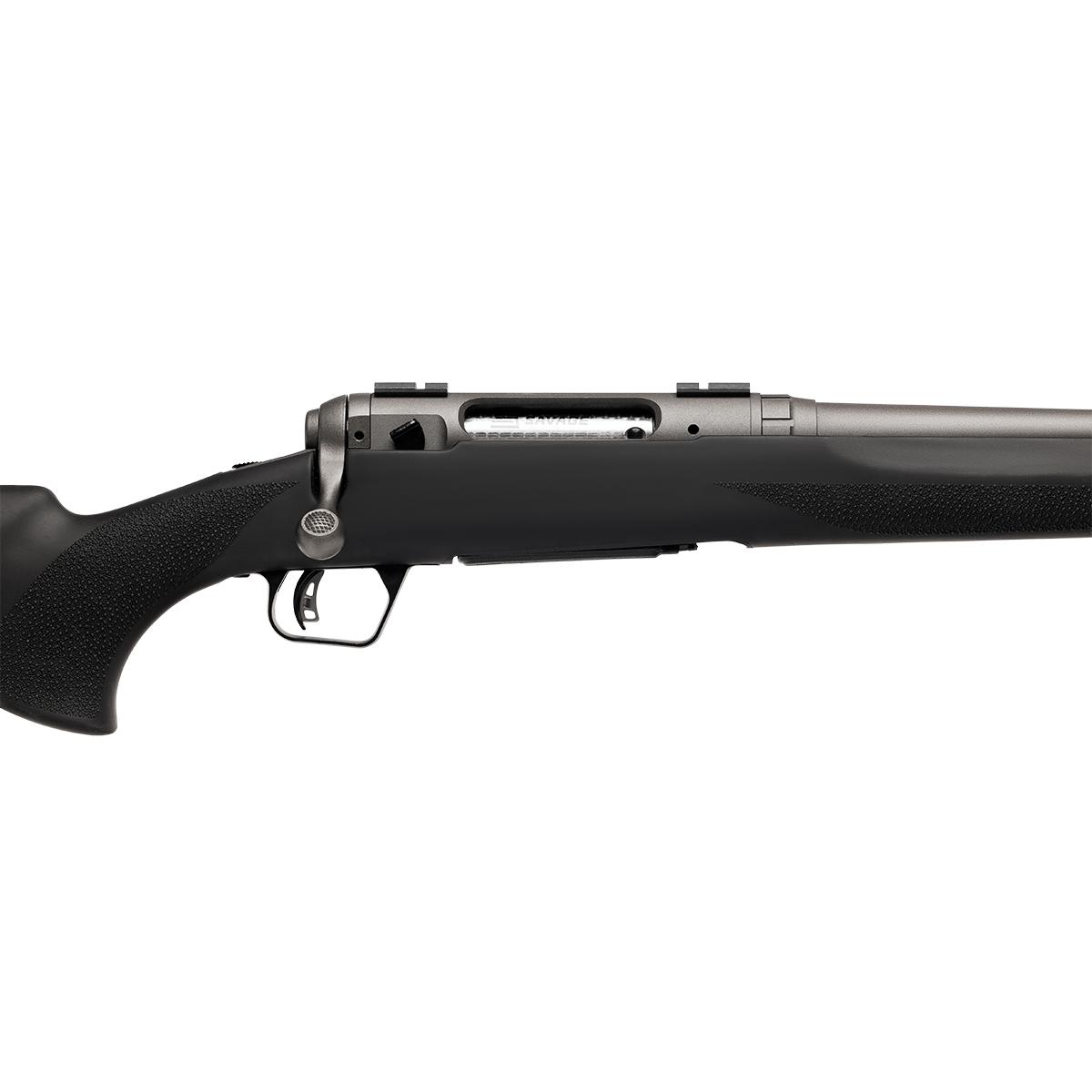 Savage 110 Trail Hunter Lite Rifle 7mm BC 4rd Capacity 16.5'' Threaded Barrel Black Synthetic Stock Picture of Savage Arms Savage 110 TRAIL HUNTER LITE 7mm BACKCOUNTRY 16.5'' Barrel 4 Rnd