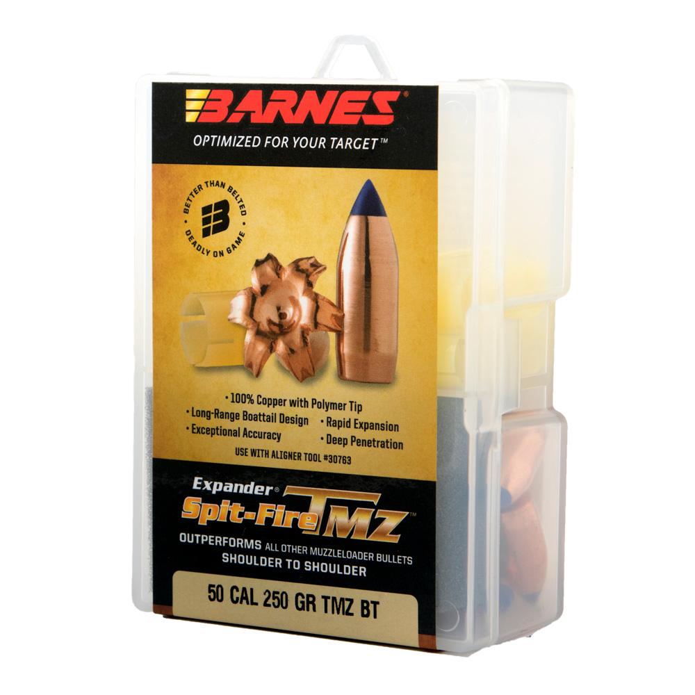 Barnes SpitFire TMZ Muzzleloader Bullets with Sabot .50 cal .451" 250gr SFTMZBT 24/ct Picture of Barnes Bullets BARNES 50C 451 250GR TMZ BT PER24 W/SAB