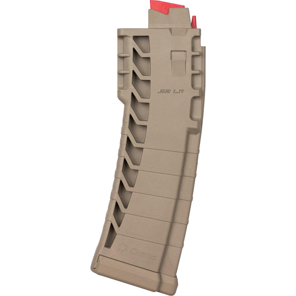 CMMG Mk4/AR15 Rifle Magazine FDE .22 LR 10/rd Picture of Cmmg Inc. CMMG Magazine .22LR Mk4/AR15 10rd FDE