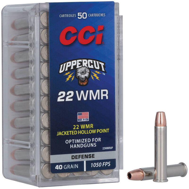 CCI Uppercut Rimfire Ammunition .22 WMR 40gr JHP 1050 fps 50/ct Picture of Cci CCI UPPERCUT 22WMR 40GR JHP 50 ROUNDS