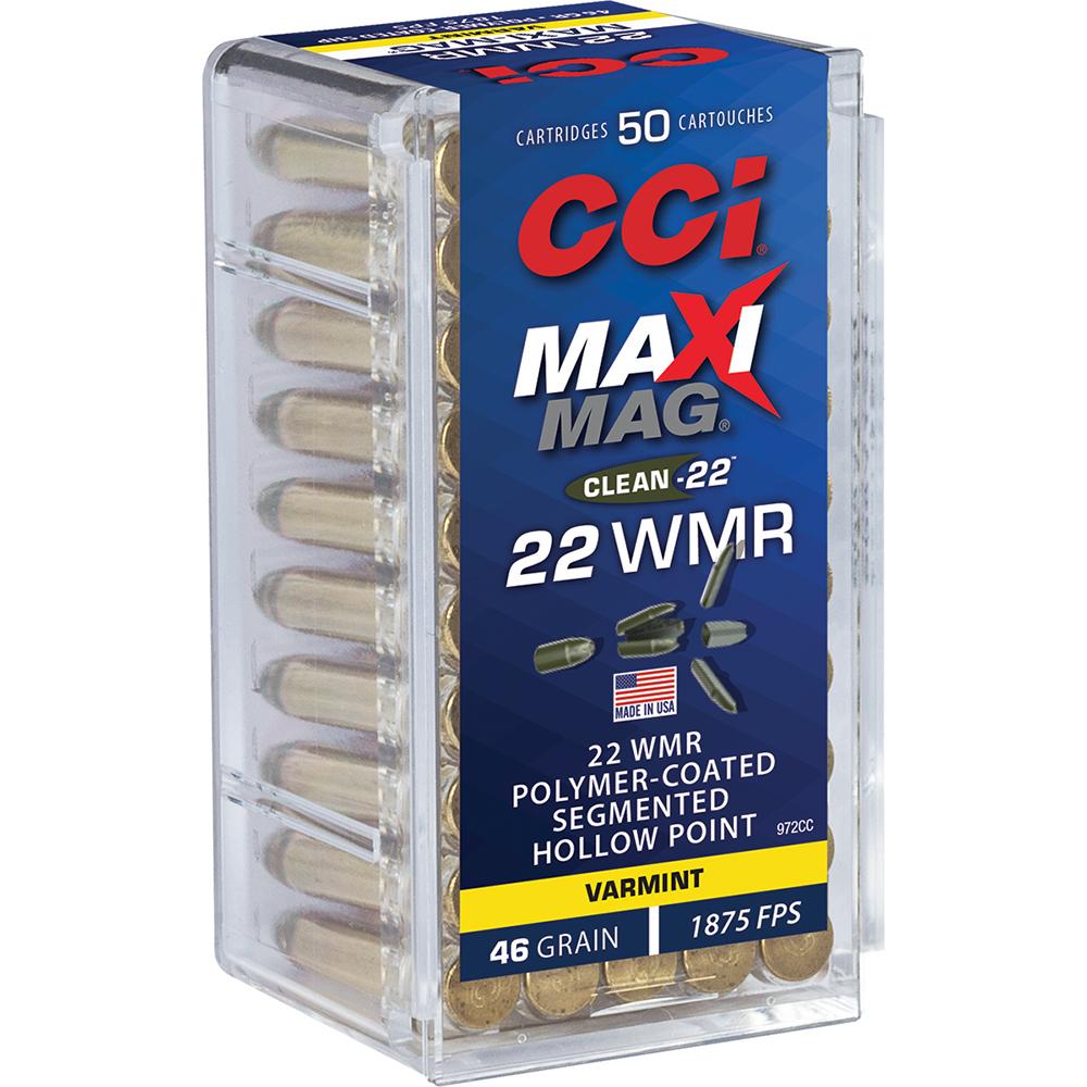CCI Maxi Mag Rimfire Ammunition .22 WMR SHP 1875 fps 50/ct Picture of Cci CCI 22 WMR MAXI MAG SHP AMMO 50RD