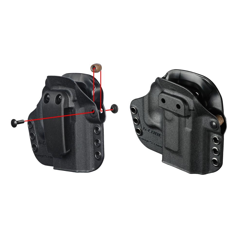 G-Code Paradigm Universal Fit Holster for Small/Medium Frames Black Ambi Picture of Edge Works Mfg DBA G-Code Holsters G-Code Tactical Paradigm Small Frame BLK