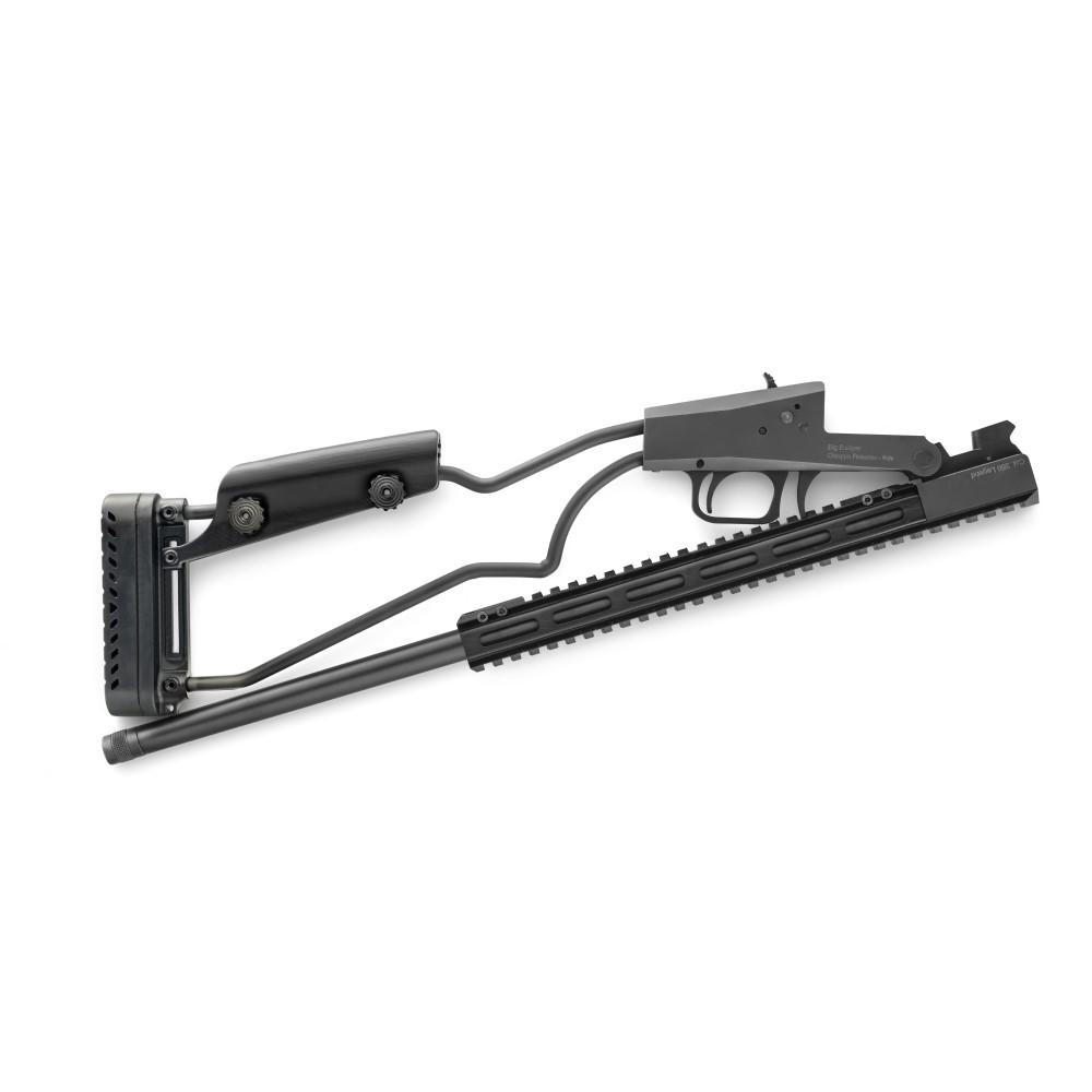 Chiappa Big Badger Folding Rifle .350 Legend Single Shot 20" 1/2x28 Threaded Barrel Black Picture of Chiappa Firearms USA Ltd BIG BADGER RIFLE 350 Legend Black 20in BBL 1/2 x 28 Threaded M-LOK