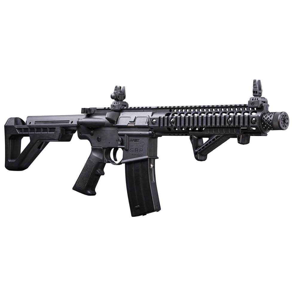 Crosman DPMS SBR Full Auto CO2 Powered BB Air Rifle Black Picture of CROSMAN CORP DPMS SBR FULL AUTO BLK CO2 POWERED FULL AUTO BB AIR RIFLE