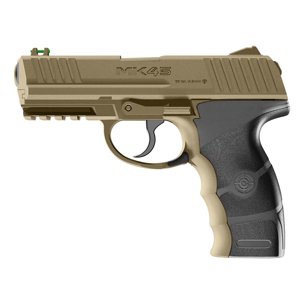 Crosman MK45 Co2 Air Handgun BBs Dark Earth Picture of CROSMAN CORP MK45 - Dark Earth - CO2 Powered - Semi Auto BB Air Pistol