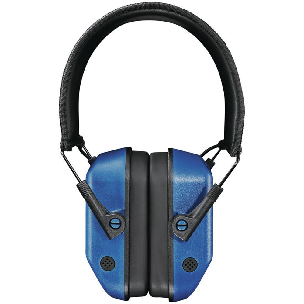Champion Vanquish Electronic Hearing Protection Ear Muffs 21dB Blue Picture of Champion HEADPHONE ELECTRONIC NANOSLIM TEAL
