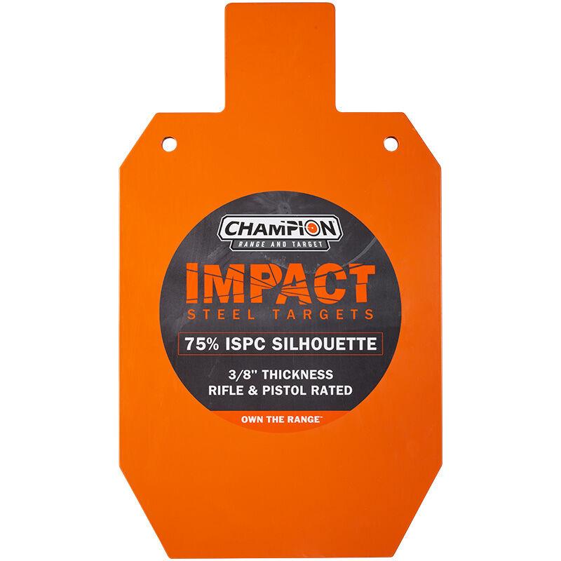 Champion Impact Steel Silhouette Target 75% IPSC Rifle Rated Orange Picture of Champion Impact Steel 75% IPSC Target Rifle Rated Orange Sticker