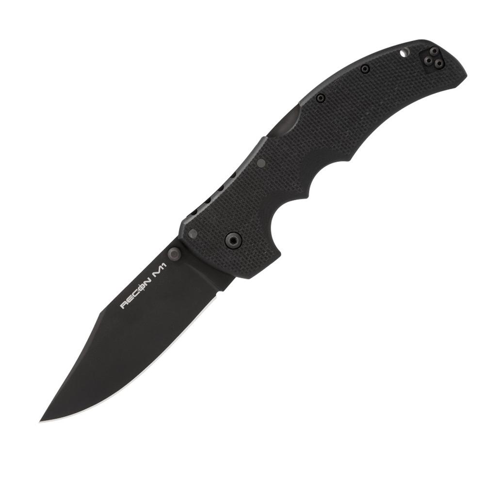 Cold Steel Recon 1 Magnacut Folding Knife 4" Clip Point Blade Black Picture of Cold Steel COLD STEEL RECON 1 MAGNACUT 9-3/8in OVERALL 4in BLADE FOLDING