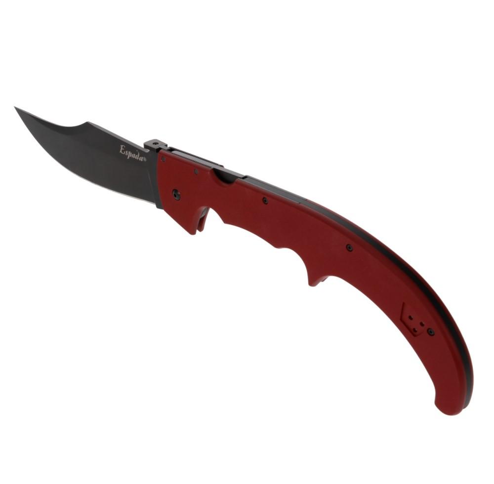 Cold Steel Espada XL Folding Knife 7-1/2" Clip Point Blade Ruby Red Picture of Cold Steel COLD STEEL ESPADA XL RUBY RED 16.75in OVERALL 7.5in BLADE FOLDING