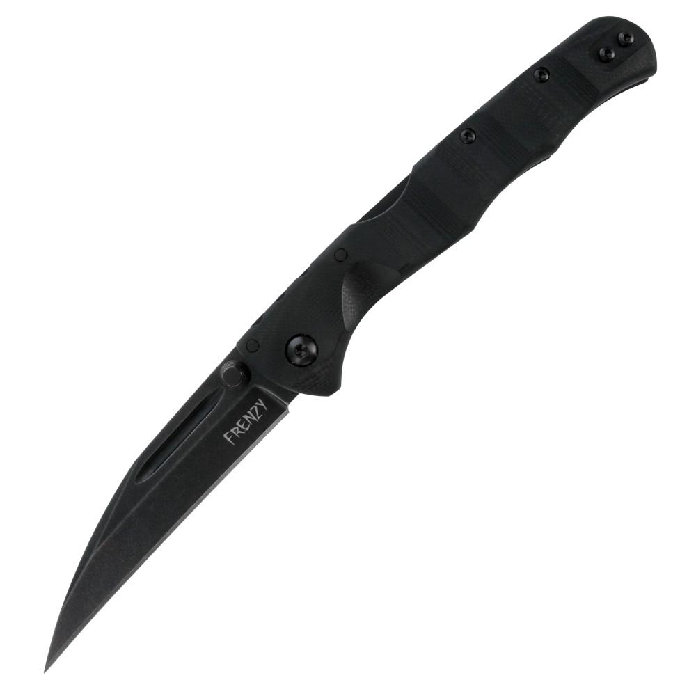 Cold Steel Frenzy II Folding Knife 3-1/2" Sheepsfoot Blade Blackout Picture of Cold Steel COLD STEEL FRENZY II 3.5'' SHEEPSFOOT BLADE 3V STEEL G10 HANDLE BLACKOUT