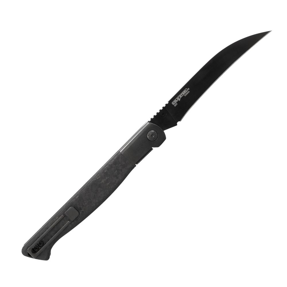 Cold Steel 60 Series Specter Folding Knife 3-3/4" Hawkbill Blade Black Picture of Cold Steel COLD STEEL HAWKSBILL SPECTER 8.75in OVERALL 3.8in BLADE FOLDING