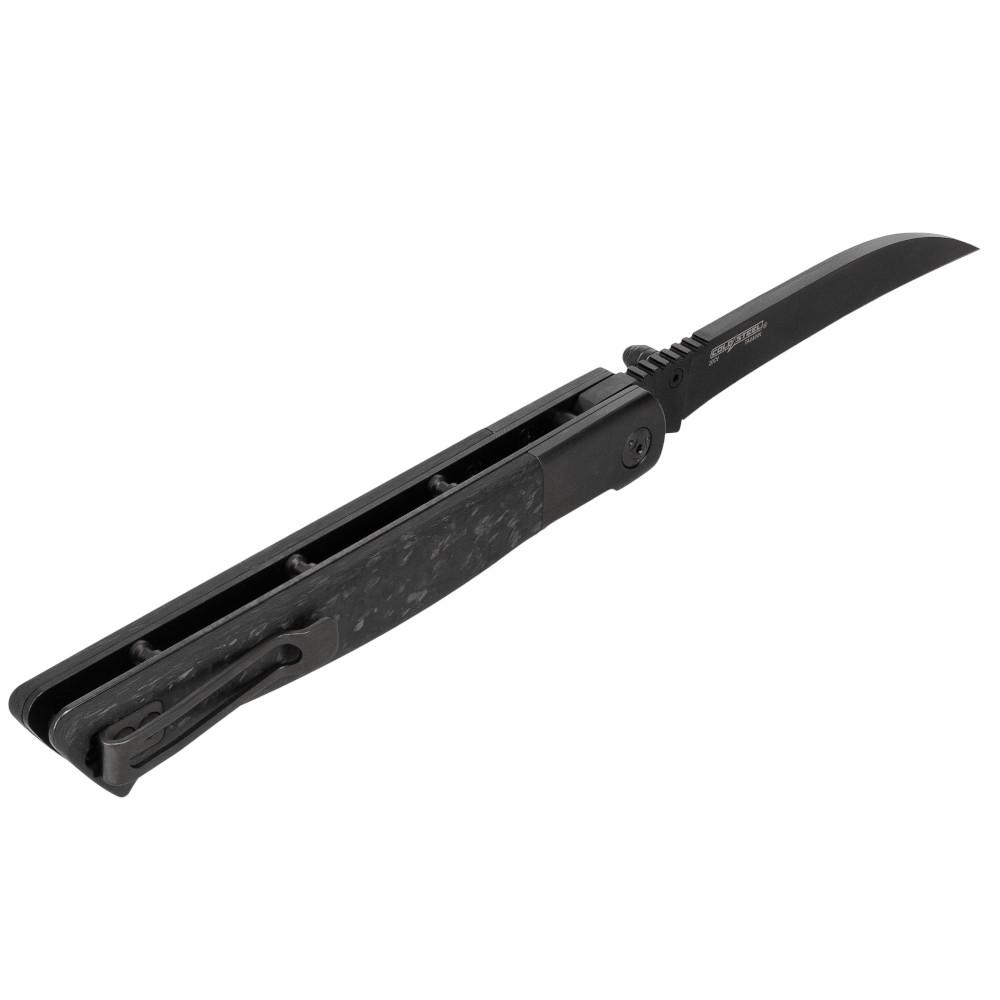 Cold Steel 60 Series Specter Folding Knife 3-3/4" Hawkbill Blade Black Picture of Cold Steel COLD STEEL HAWKSBILL SPECTER 8.75in OVERALL 3.8in BLADE FOLDING