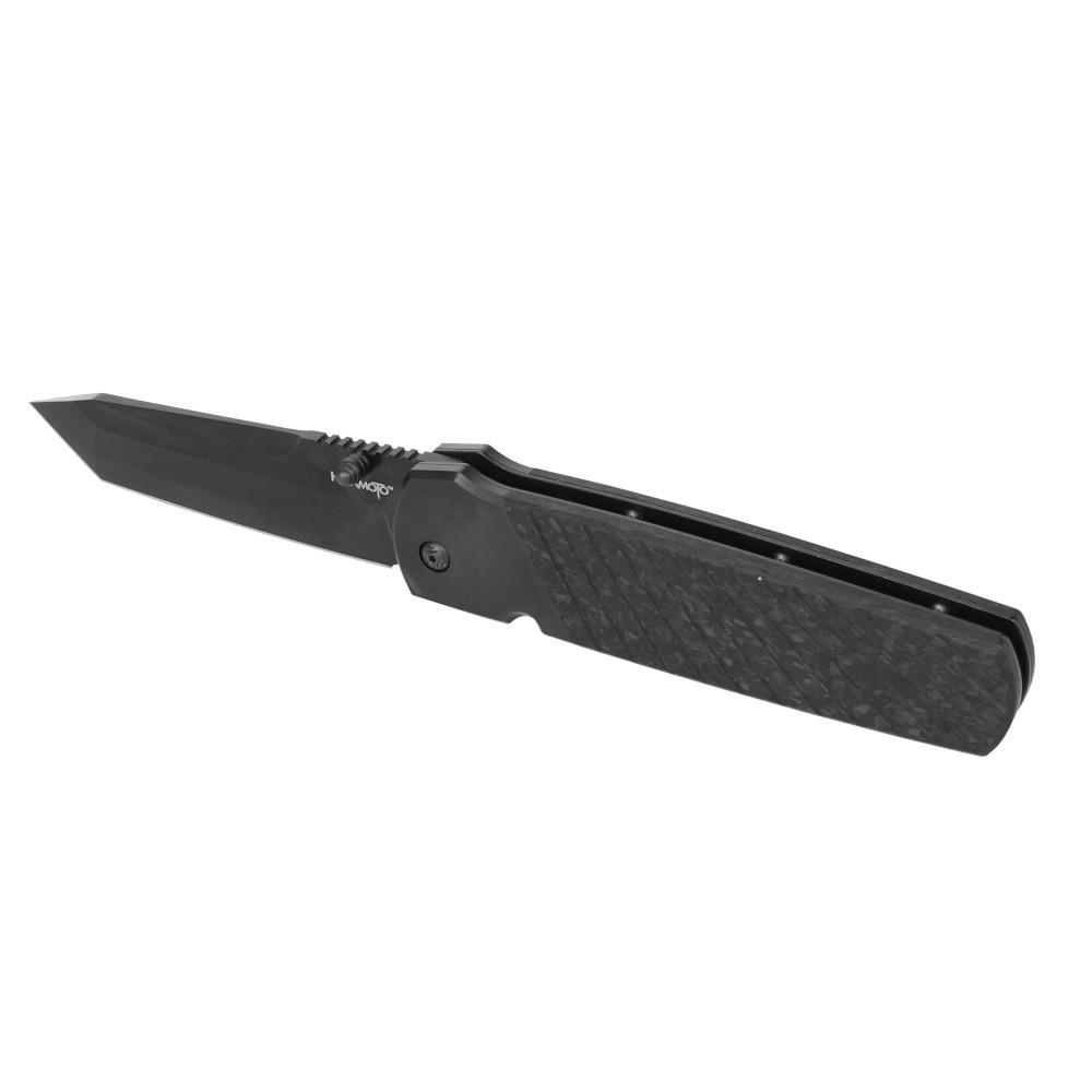 Cold Steel Hatamoto 20CV Folding Knife 4" Tanto Blade Black Picture of Cold Steel COLD STEEL HATAMOTO 4'' TANTO BLADE CARBON FIBER HANDLE 20CV STEEL 6.7 OZ