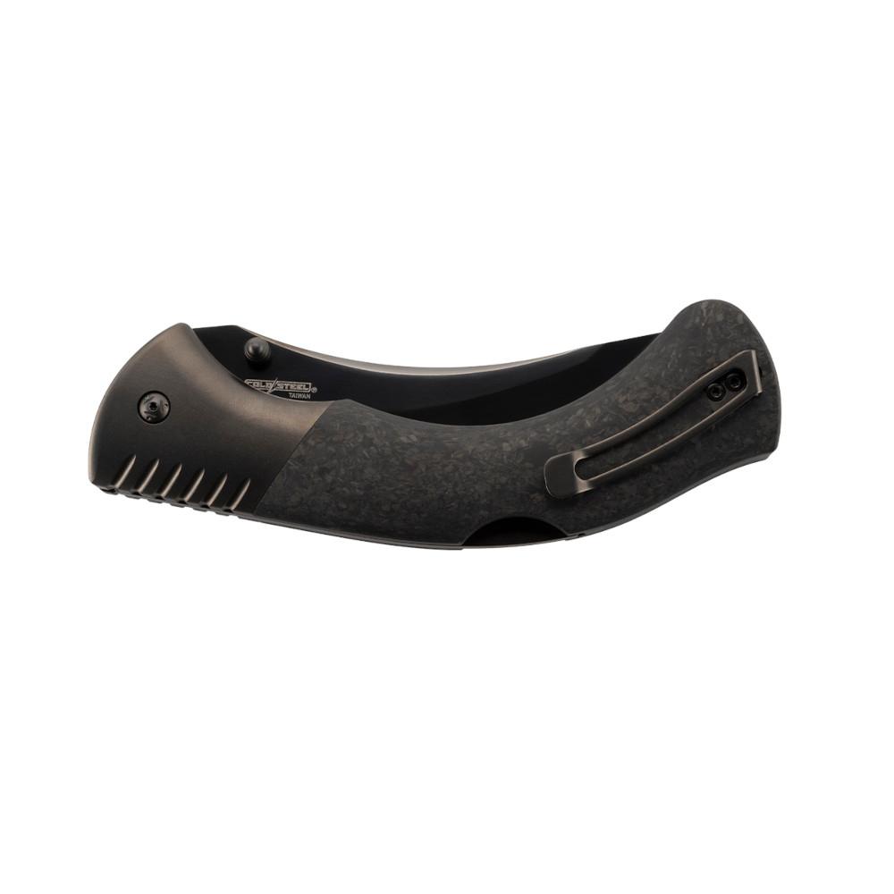 Cold Steel Black Sable XHP Folding Knife 4-1/5" Tanto Blade Black Picture of Cold Steel COLD STEEL BLACK SABLE 4.2'' TANTO BLADE CARBON FIBER HANDLE 10.5 OZ