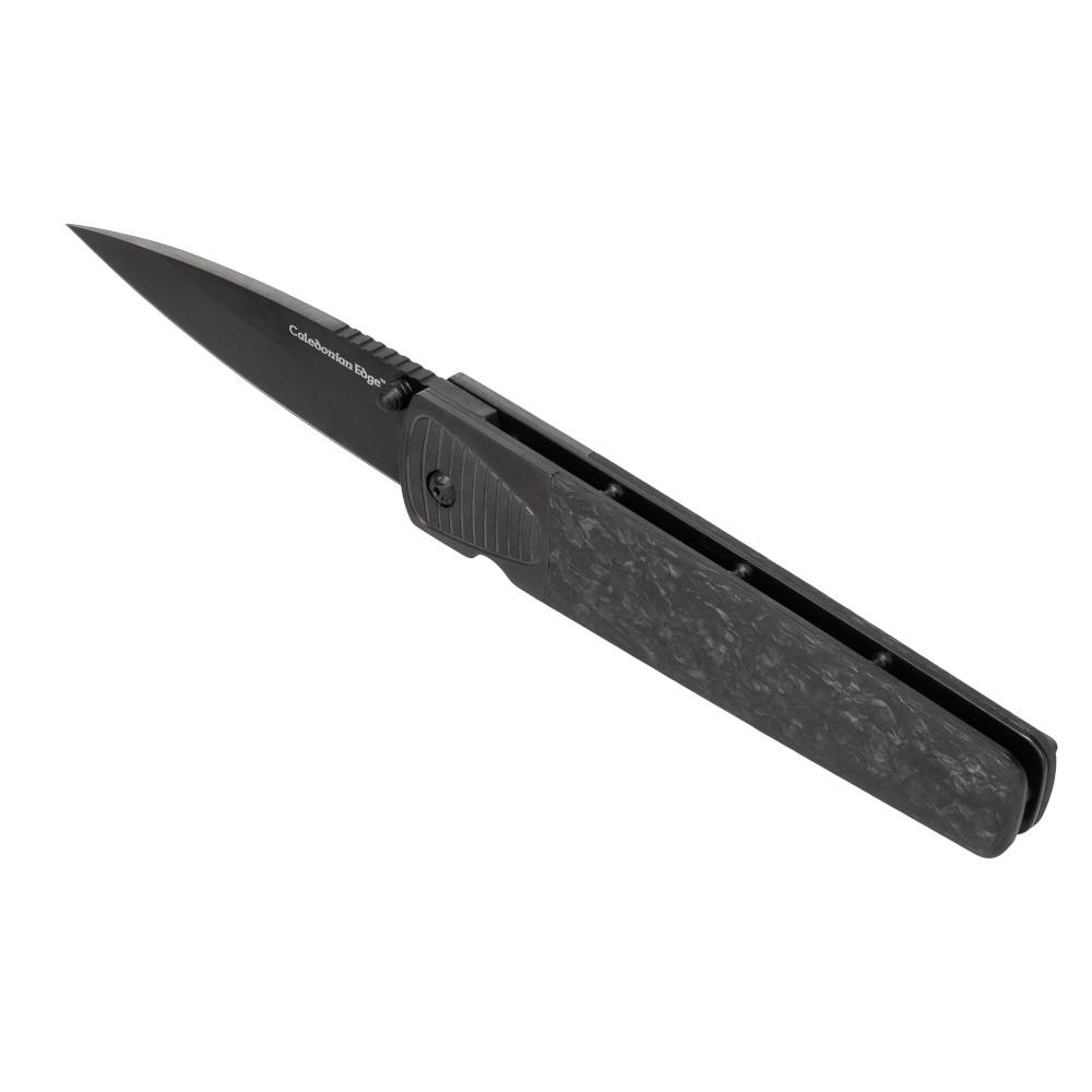 Cold Steel 60 Series Caledonian Edge Folding Knife 4-1/4" Spear Point Blade Black Picture of Cold Steel COLD STEEL CALEDONIAN 60 SERIES 9.25in OVERALL 4.25in BLADE FOLDING