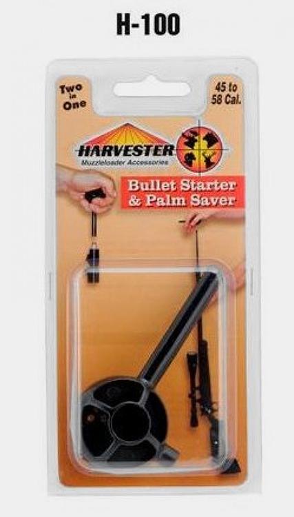 Harvester Muzzleloading Packaged Bullet Starter & Palm Saver Plus .50 Cal Jag 1/pk Picture of J-Ron Inc. Packaged Bullet Starter/Palm Saver + 50 Cal Jag 1 pack