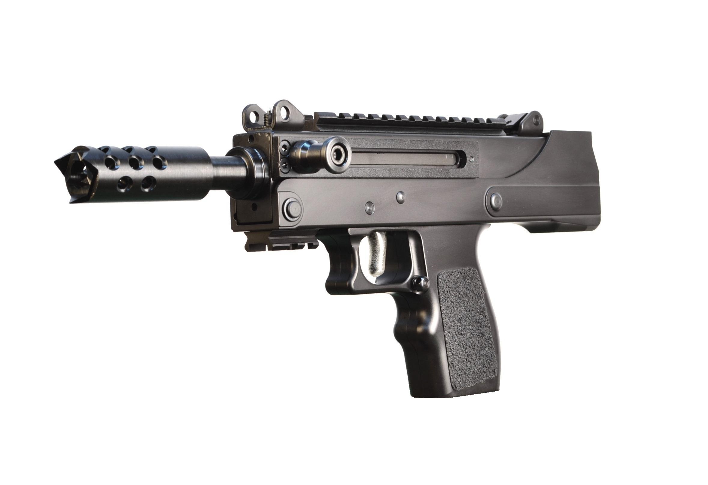 Masterpiece Arms MPA57DMG Handgun 5.7x28mm 20rd Magazine 5" Threaded Barrel Black Picture of Masterpiece Arms MPA 5.7X28 SEMI AUTO PISTOL 4.5" THREADED BBL 20 RDS FN MAG CERAKOTE BLK