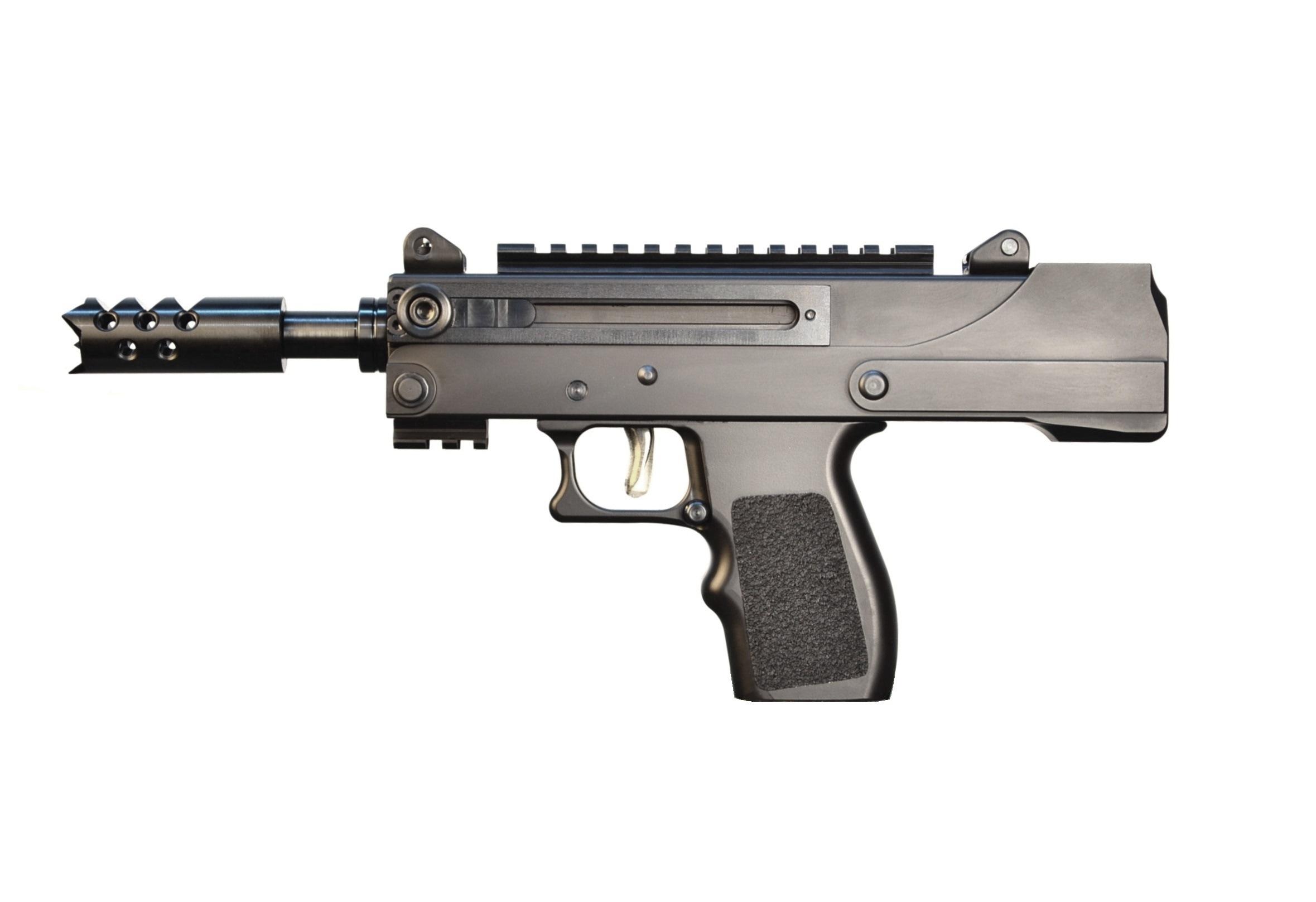 Masterpiece Arms MPA57DMG Handgun 5.7x28mm 20rd Magazine 5" Threaded Barrel Black Picture of Masterpiece Arms MPA 5.7X28 SEMI AUTO PISTOL 4.5" THREADED BBL 20 RDS FN MAG CERAKOTE BLK