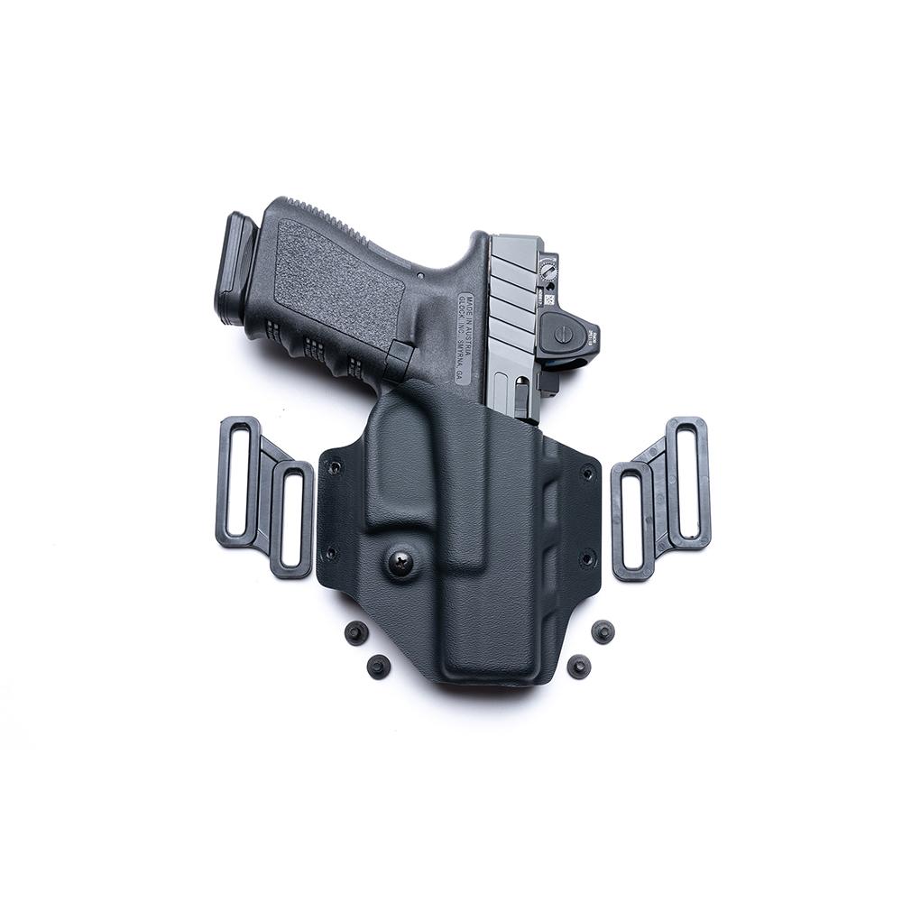 Crucial Concealment Covert OWB Holster for Glock 19 Black RH Picture of BP Tactical DBA Crucial Holster Right Hand Covert OWB for Glock 19 Black
