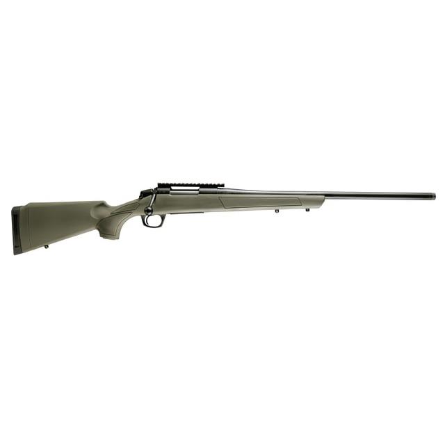 CVA Cascade Rifle 7 PRC 2rd Capacity 24" Threaded Cerakote Black Barrel OD Green Stock 0 MOA Pic Rail