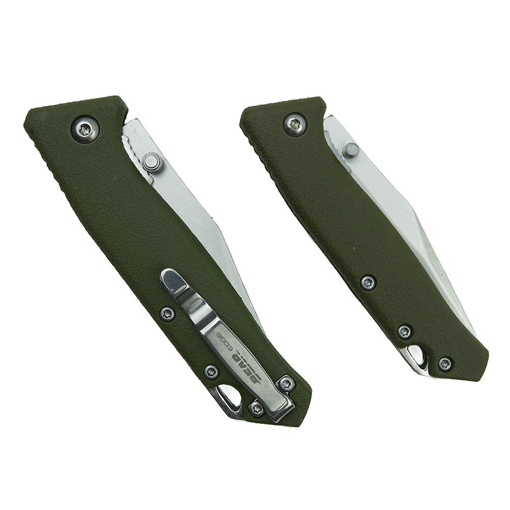Bear & Son Limited Edition Gift Tin Two Folding Knife Combo Set OD Green Picture of Bear & Son Cutlery Bear & Son Limited Edition TIN Combo Green One Blade Folder
