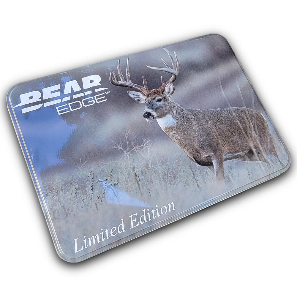 Bear & Son Limited Edition Gift Tin Two Folding Knife Combo Set Stag Delrin Picture of Bear & Son Cutlery Bear & Son Limited Edition Gift Tin Two Folding Knife Set Stag Delrin
