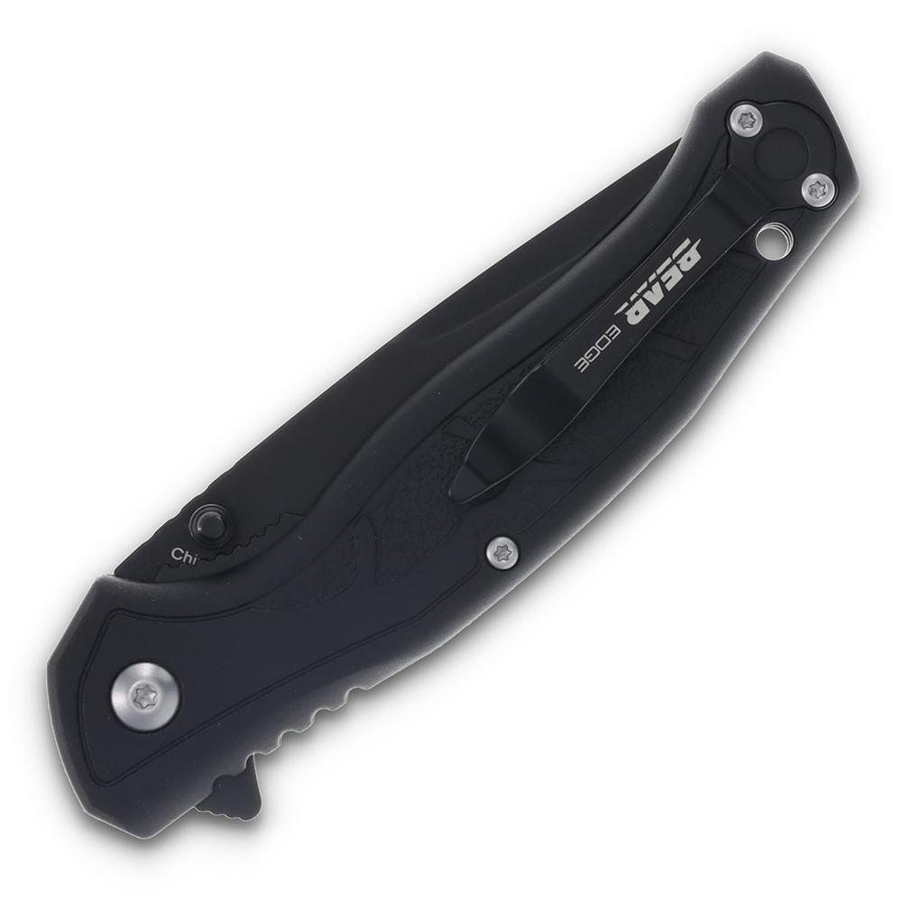 Bear & Son Edge Brisk 2.0 Folding Knife & Sharpener Combo Drop Point Blade Black Picture of Bear & Son Cutlery Bear & Son Brisk 2.0 / Sharpener Combo Black