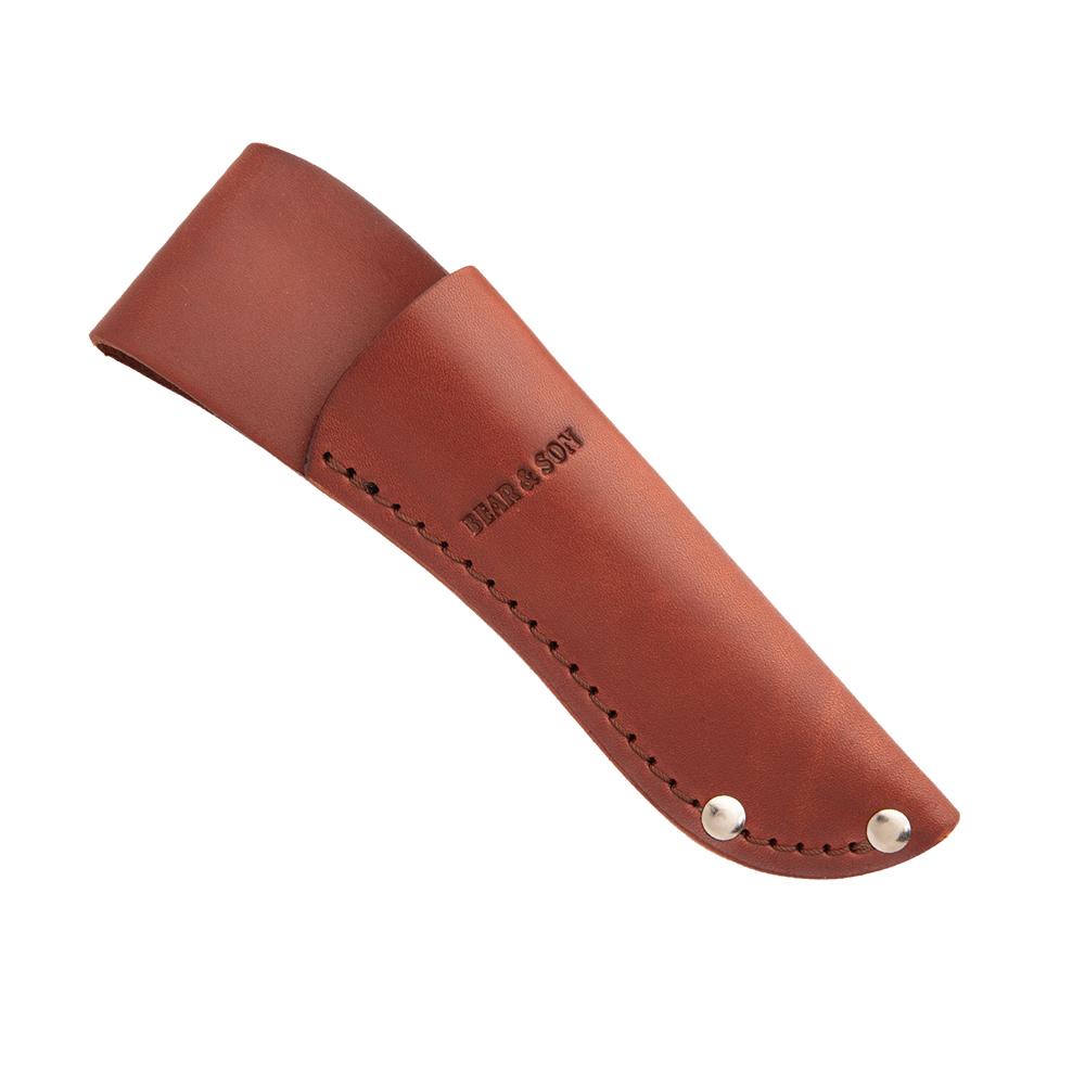 Bear & Son Bird & Trout Fixed Knife 3" Clip Point Blade Stag Delrin with Leather Sheath Picture of Bear & Son Cutlery Bear & Son 6 1/2'' STAG DELRIN BIRD & TROUT KNIFE WITH LEATHER SHEATH