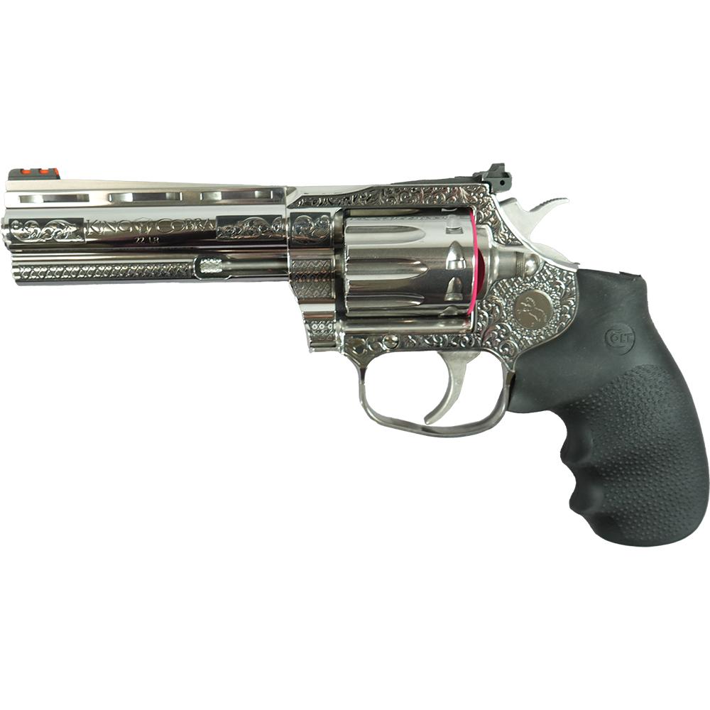 Colt Custom King Cobra Target 22 Handgun .22 LR 10rd Capacity 4.25" Barrel Filigree Frame and Barrel Picture of Colt Manufacturing Colt King Cobra Target 22 .22LR 4.25in Brl Stainless Filigree Frame and B