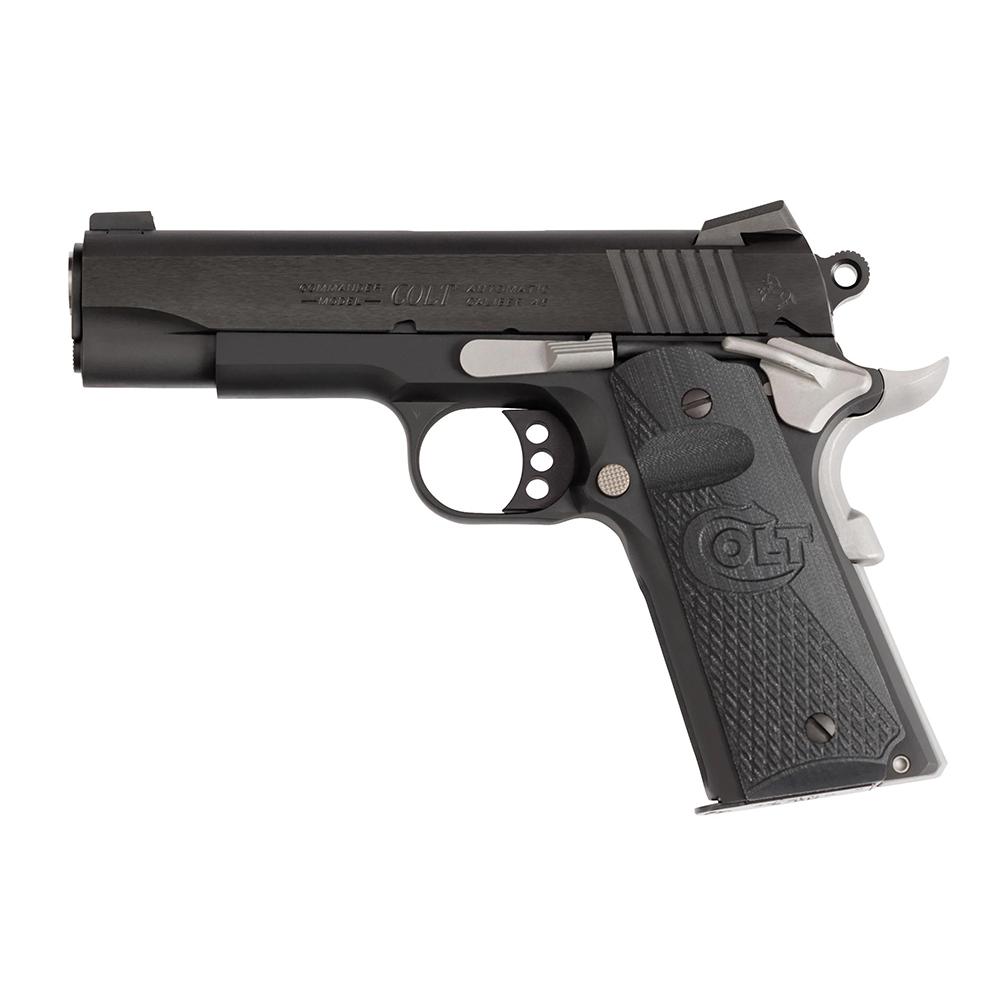 Colt Night Commander Handgun .45 ACP 8rd Magazine 4.25" Barrel Black Picture of Colt Manufacturing Night Commander 45ACP 4.25" Barrel Black Cerakote Aluminum Frame/Blued