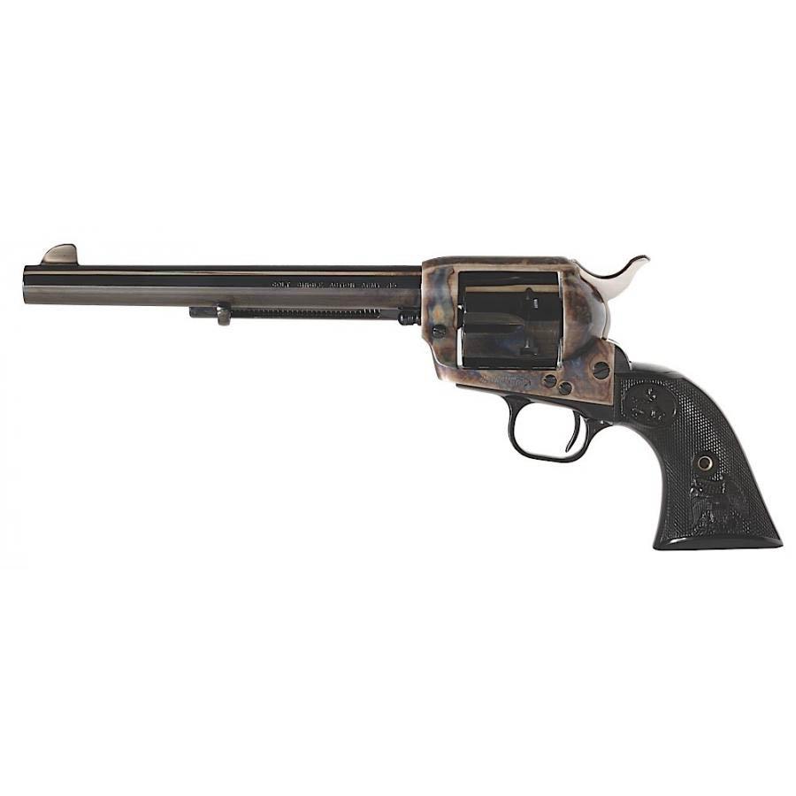Colt SA Army Handgun .45 Colt 6rd Capacity 7.5" Barrel Colored Case Blued