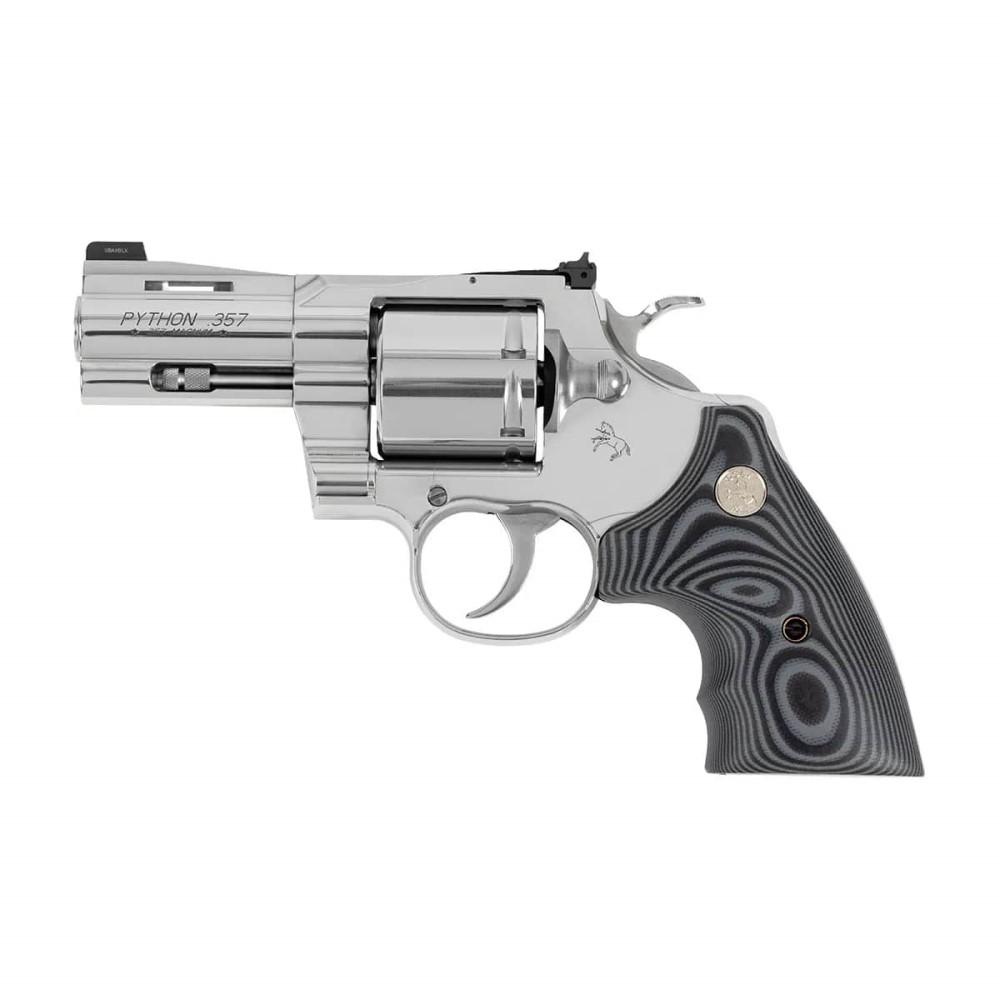 Colt Python Combat Elite Handgun .357 Magnum 6rd Capacity 3" Barrel Stainless Steel with Black Grips Picture of Colt Manufacturing Colt Python Combat Elite 3" BBL .357 Magnum Stainless Steel G10 Grips