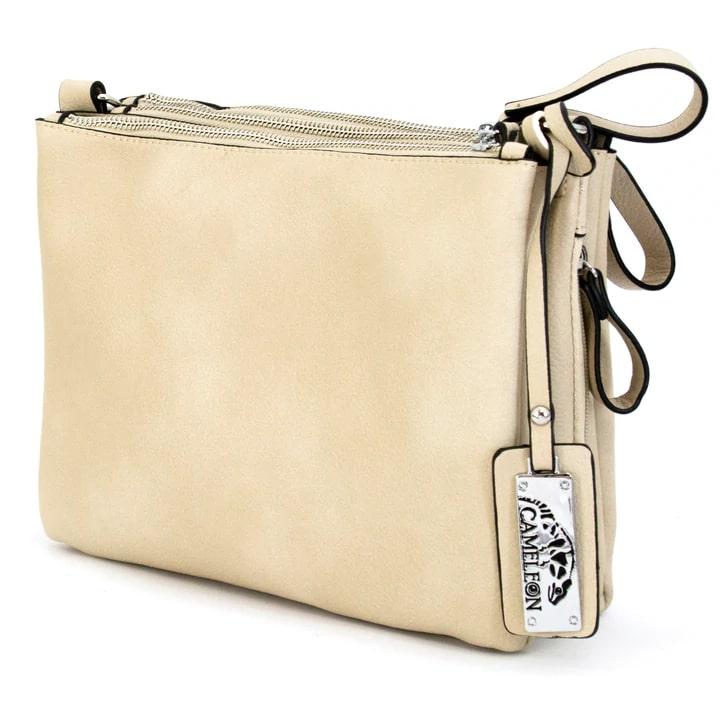 Cameleon Iris Concealed Carry Purse Taupe Picture of Rugged Rare Cameleon - Iris Taupe