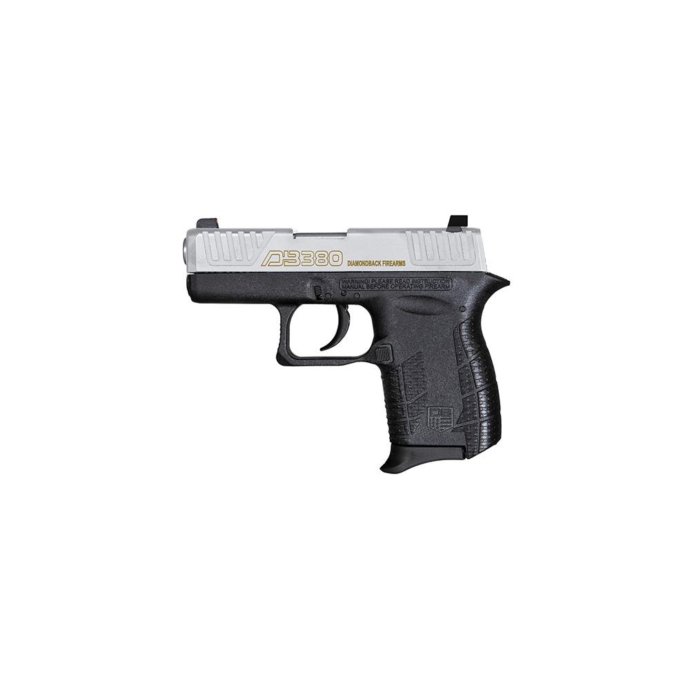 Diamondback DB380 Gen IV Handgun .380 ACP 6rd Magazine 2.8" Barrel Black Polymer Grip Nickel Boron Slide Picture of Diamondback DB380 GEN IV .380 ACP DIAMONDBACK 6 RD W/ SS BARREL W/ NICKEL SLIDE BLACK