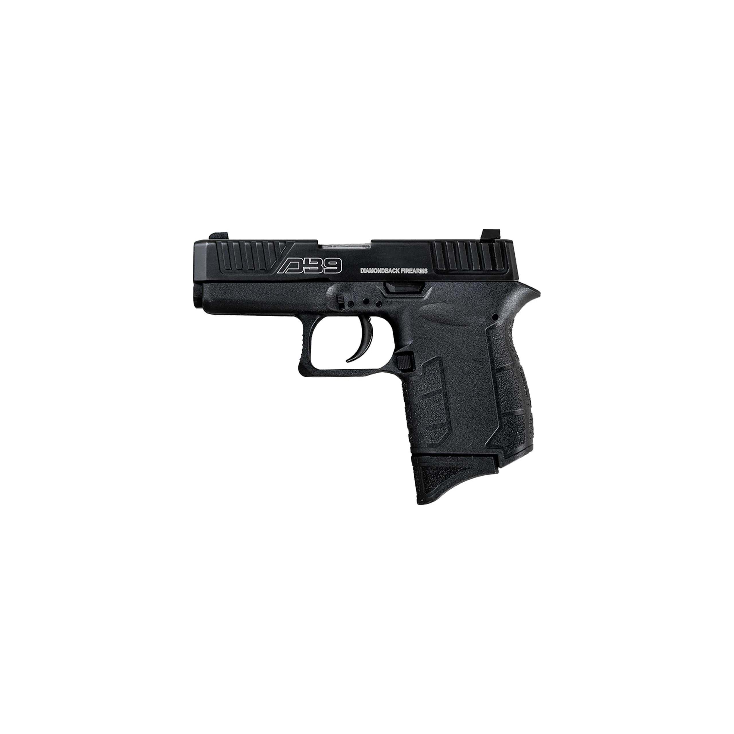 Diamondback DB9 Gen4 Handgun 9mm Luger 6rd Magazine(1) 3.1" Stainless Steel Barrel Black Frame Picture of Diamondback DB9 GEN IV 9MM DIAMONDBACK 6 RD W/ SS BARREL W/ SLIDE STOP BLACK