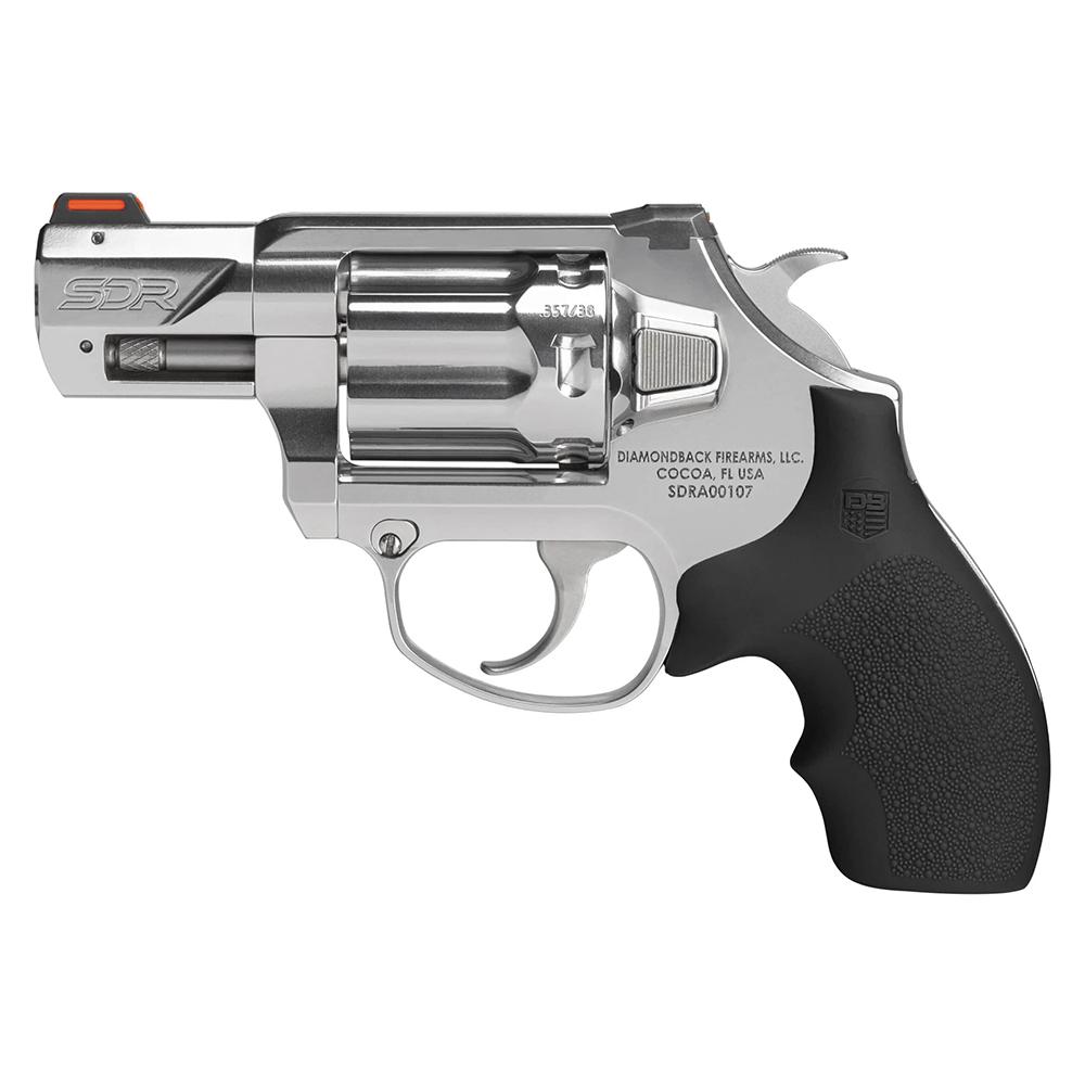 Diamondback SDR Handgun .357 Mag/.38 Spl (+P) 6rd Capacity 2" Barrel SA/DA Polished Stainless Finsh Picture of Diamondback DB SDR .357 MAG 2'' BRL 6RD REVOLVER SA/DA POLISHED STAINLESS