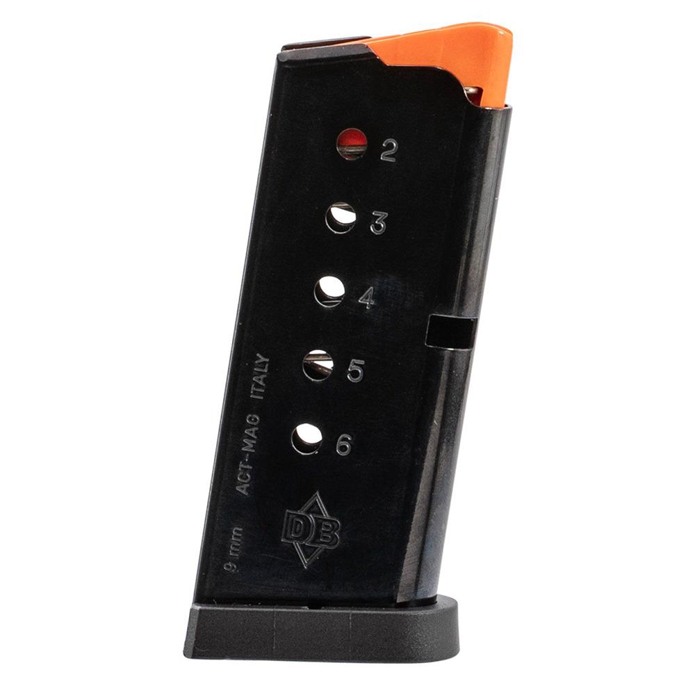 Diamondback DB9 Gen IV Handgun Magazine 9mm Luger 6/rd Picture of Diamondback DB9 GEN IV 6 ROUND STANDARD MAGAZINE WITH FLAT BOTTOM PLATE & MAGBOX