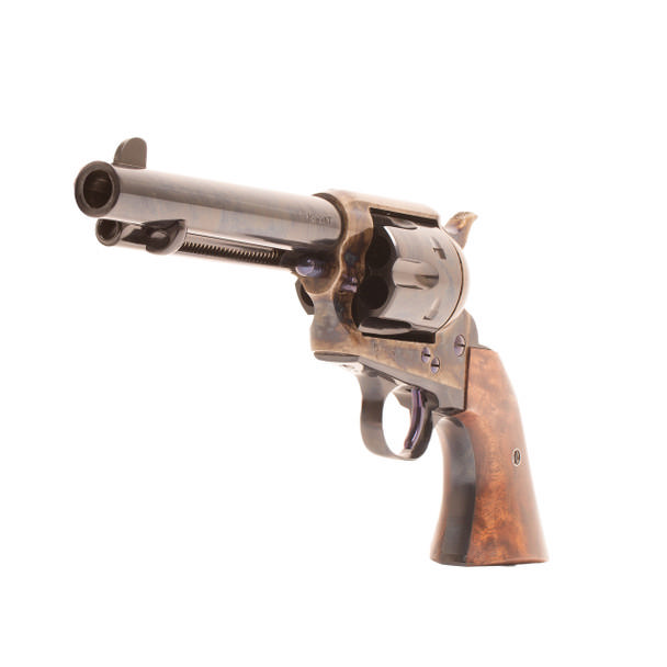 Standard Manufacturing SAA Case Colored Revolver .45 Colt  6rd Capacity 4.75" Barrel 2 Piece Grip Picture of Standard MFG Co LLC SAA Case Colored 45LC Revolver 4 3/4in 2 piece grip