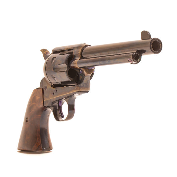 Standard Manufacturing SAA Case Colored Revolver .45 Colt 6rd Capacity 5.5" Barrel 2 Piece Grip Picture of Standard MFG Co LLC SAA Case Colored 45LC Revolver 5 1/2in 2 piece grip