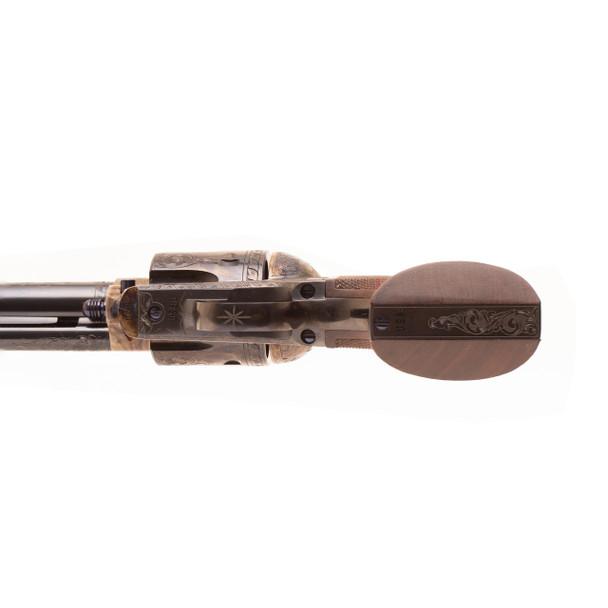 Standard Manufacturing SAA Case Colored Revolver .45 LC 6rd Capacity 7.5" Barrel Polymer Grip Picture of Standard MFG Co LLC SAA Case Colored 45LC Revolver 7 1/2in 2 piece grip