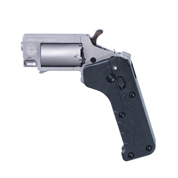 Switch Gun Combo Stainless Steel with Belt Clip Handgun .22 LR/.22 WMR 5rd Capacity .75" Barrel Polymer Grip Belt Clip Picture of Standard MFG Co LLC Switch Gun - Combo Stainless with Belt Clip